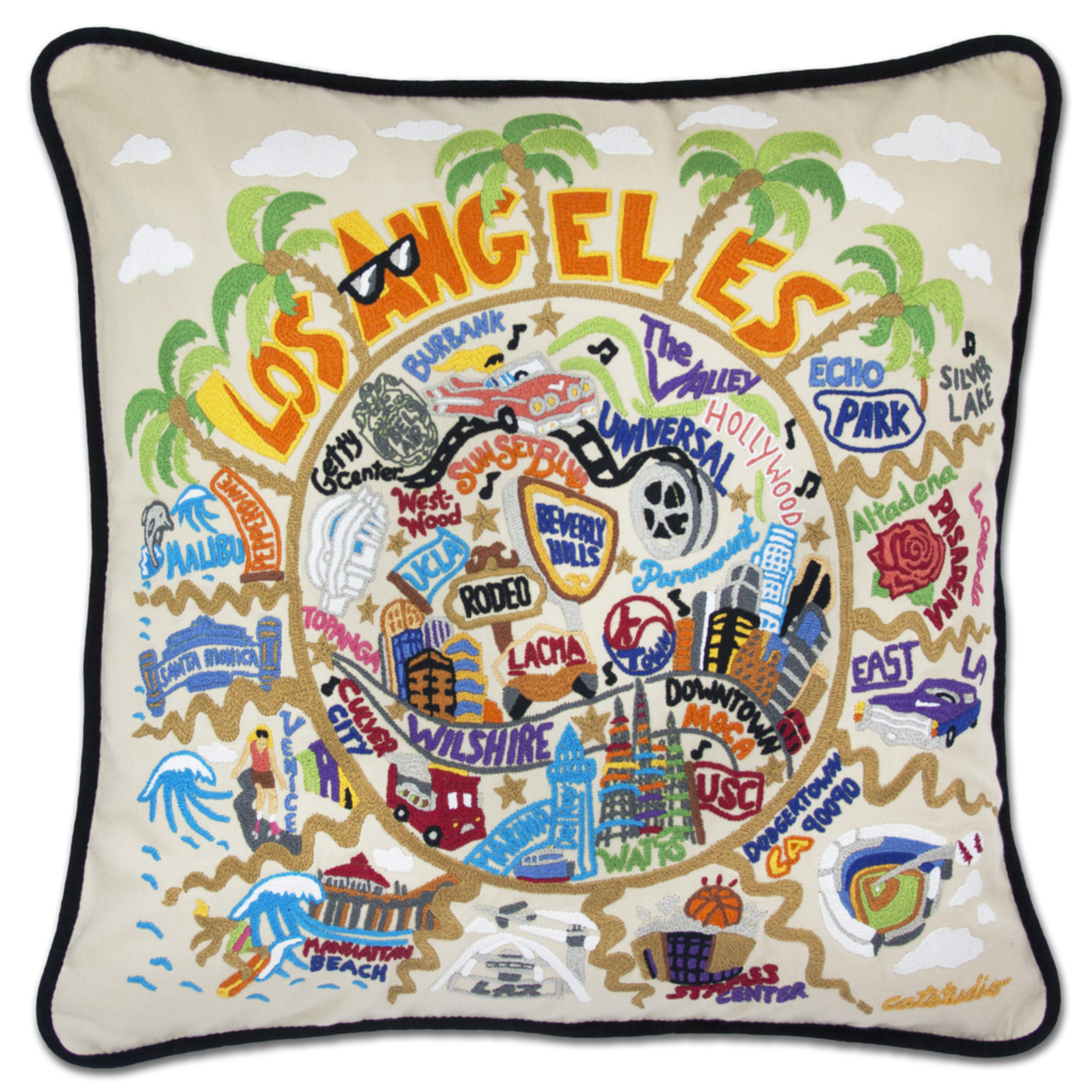 Pillows - Embroidered LOS ANGELES Pillow