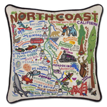 Pillows - Embroidered NORTH COAST CA Pillow