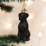 Ornaments Black Labrador Sitting