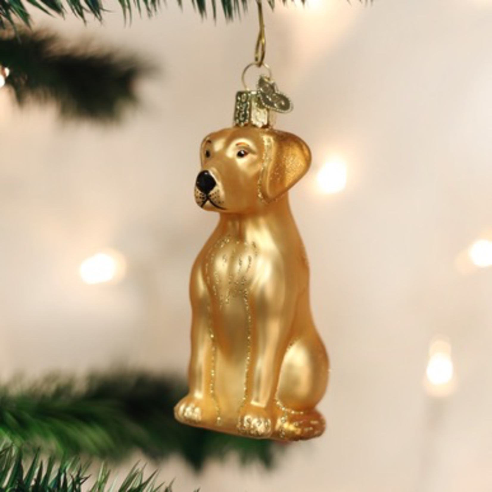 Ornaments Yellow Labrador Sitting