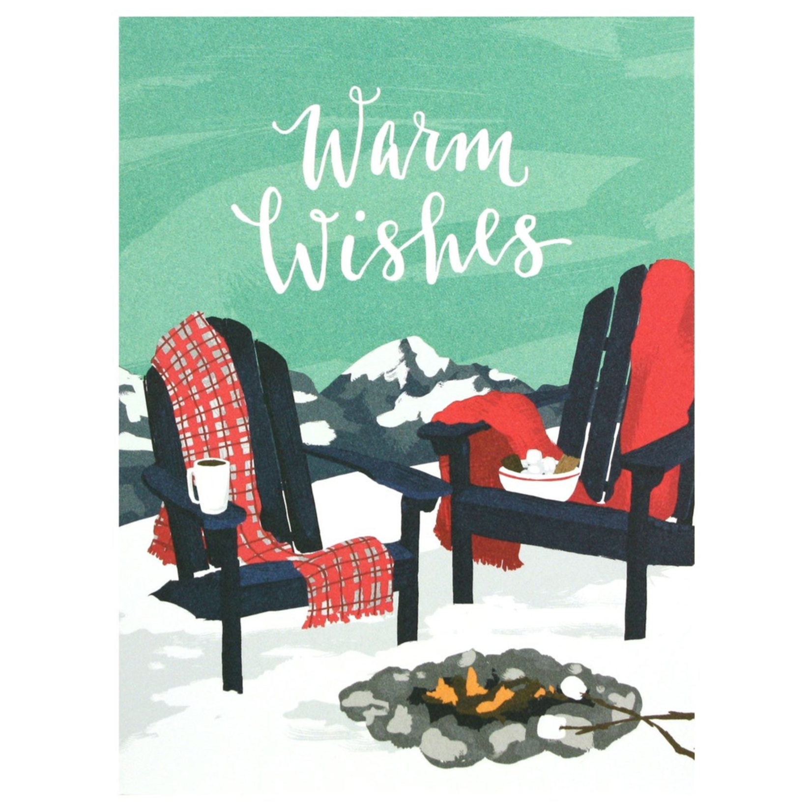 Greeting Cards - Christmas Adirondack Chairs Holiday