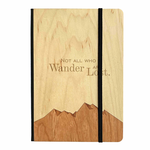 Journals Not All Who Wander Wood Notebook