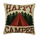 Pillows - Hooked Happy Camper Pillow