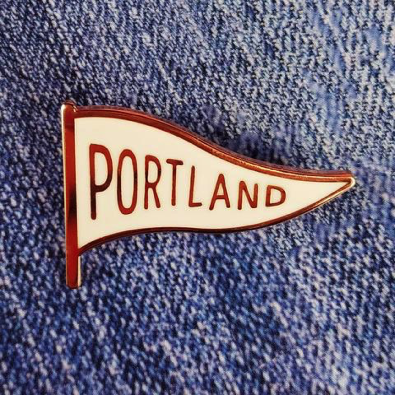 Enamel Pins Portland Pennant Enamel Pin