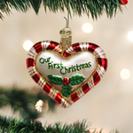 Ornaments 1st Christmas Peppermint Heart