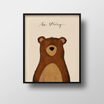 Prints Be Strong Bear Print