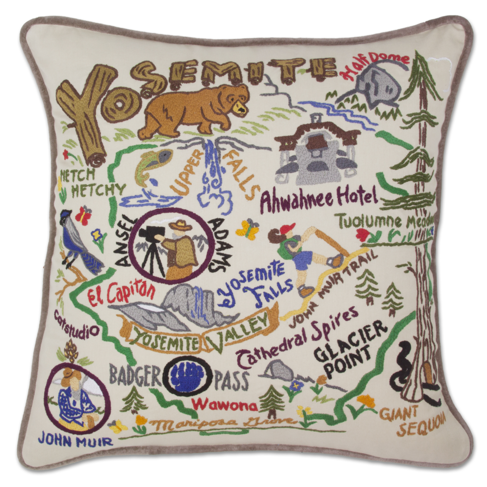 Pillows - Embroidered YOSEMITE Pillow