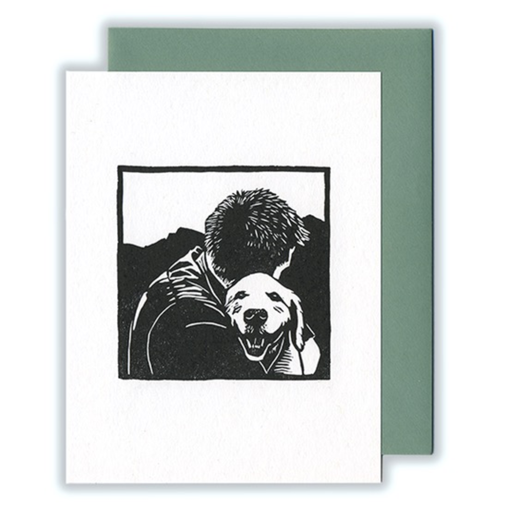Greeting Cards - General Person/Dog Hug