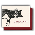 Greeting Cards - Love Cat Love You That’s All
