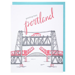 Greeting Cards - Local Bridges Greetings From Portland