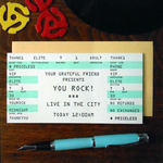 Greeting Cards - Thank You You Rock Thank You Ticket