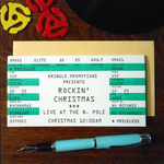 Greeting Cards - Christmas Rockin' Christmas Ticket