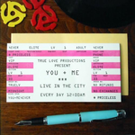 Greeting Cards - Love Love Rock Ticket