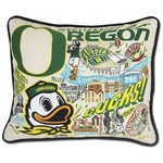 Pillows - Embroidered U of O DUCKS Pillow