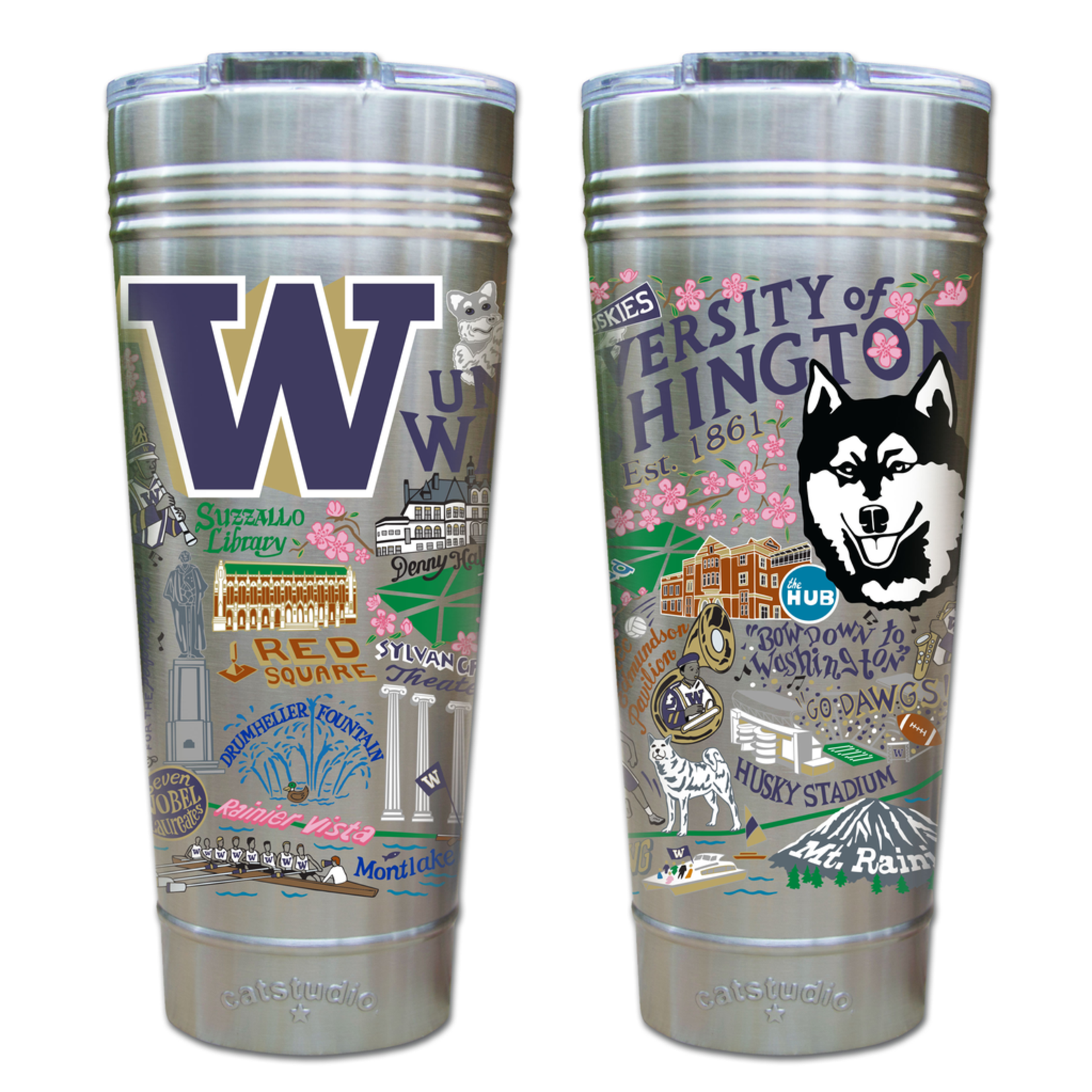 Thermal Tumblers U of WA HUSKIES Tumbler