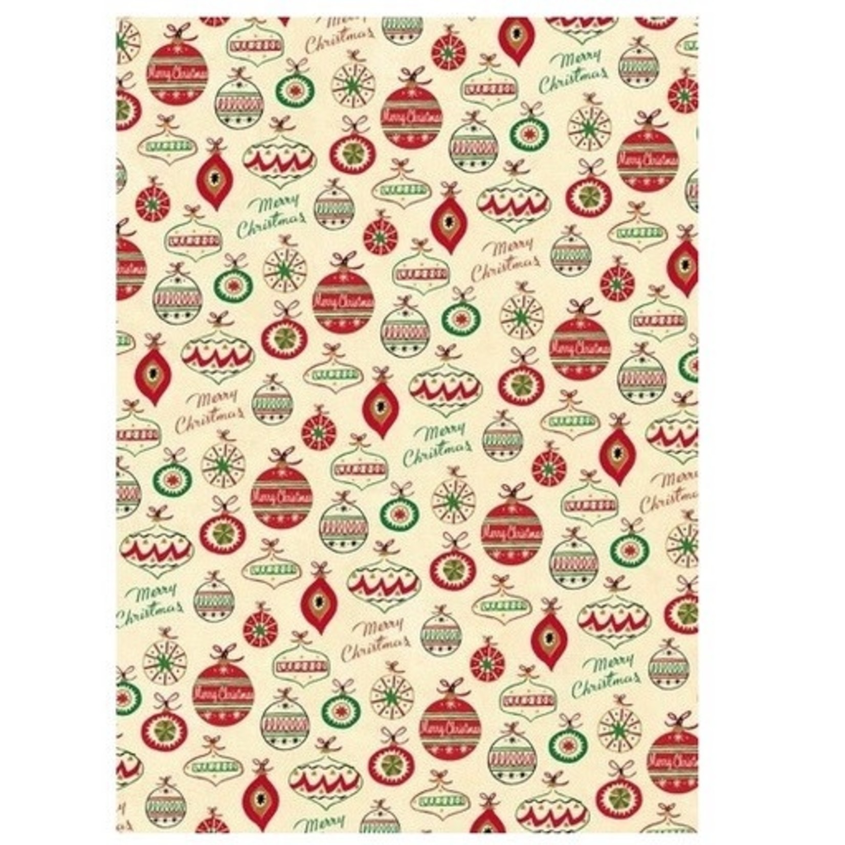 Gift Wrap Vintage Ornaments Wrap