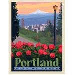 Posters City Of Roses Portland 18x24