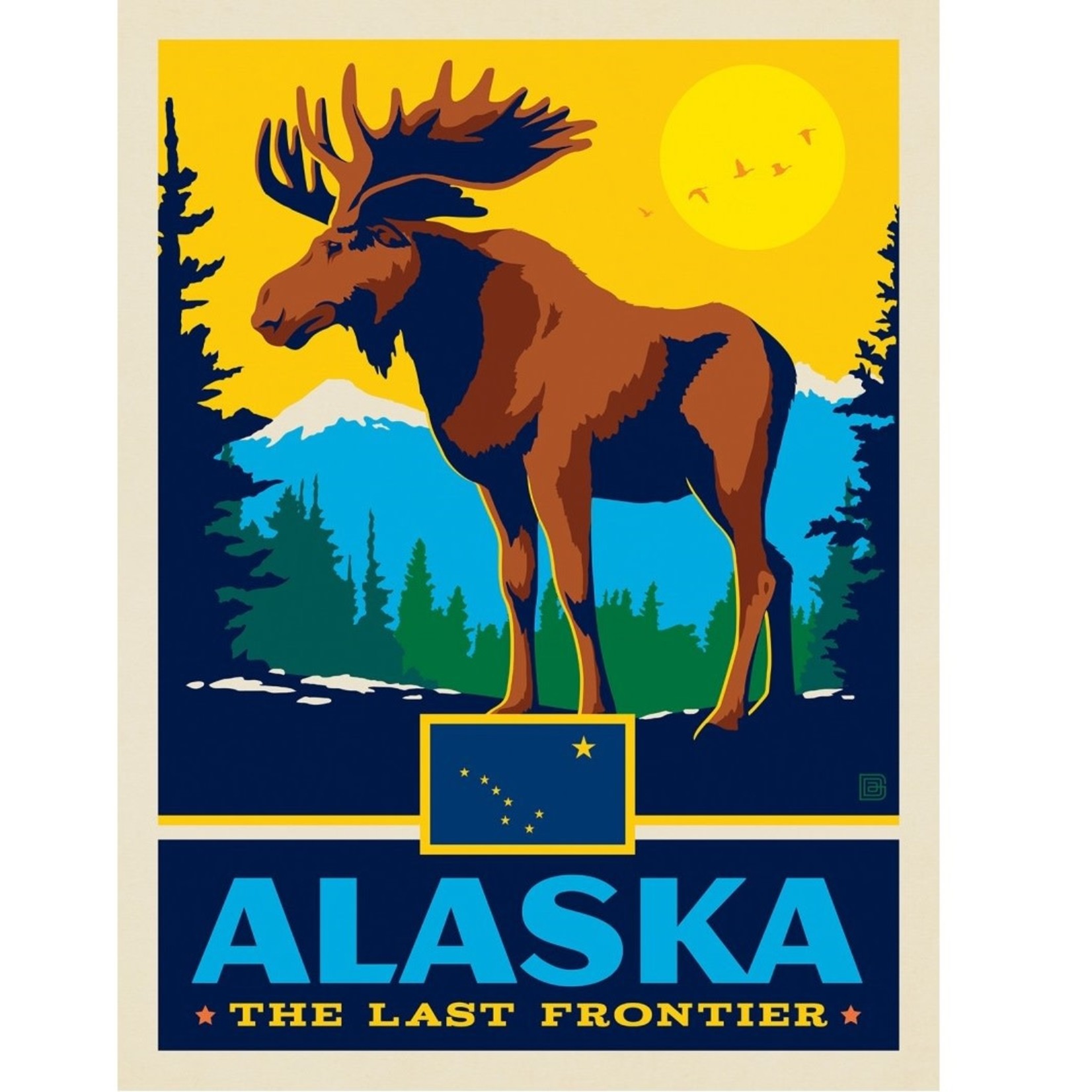 Prints Alaska State Pride 11x14