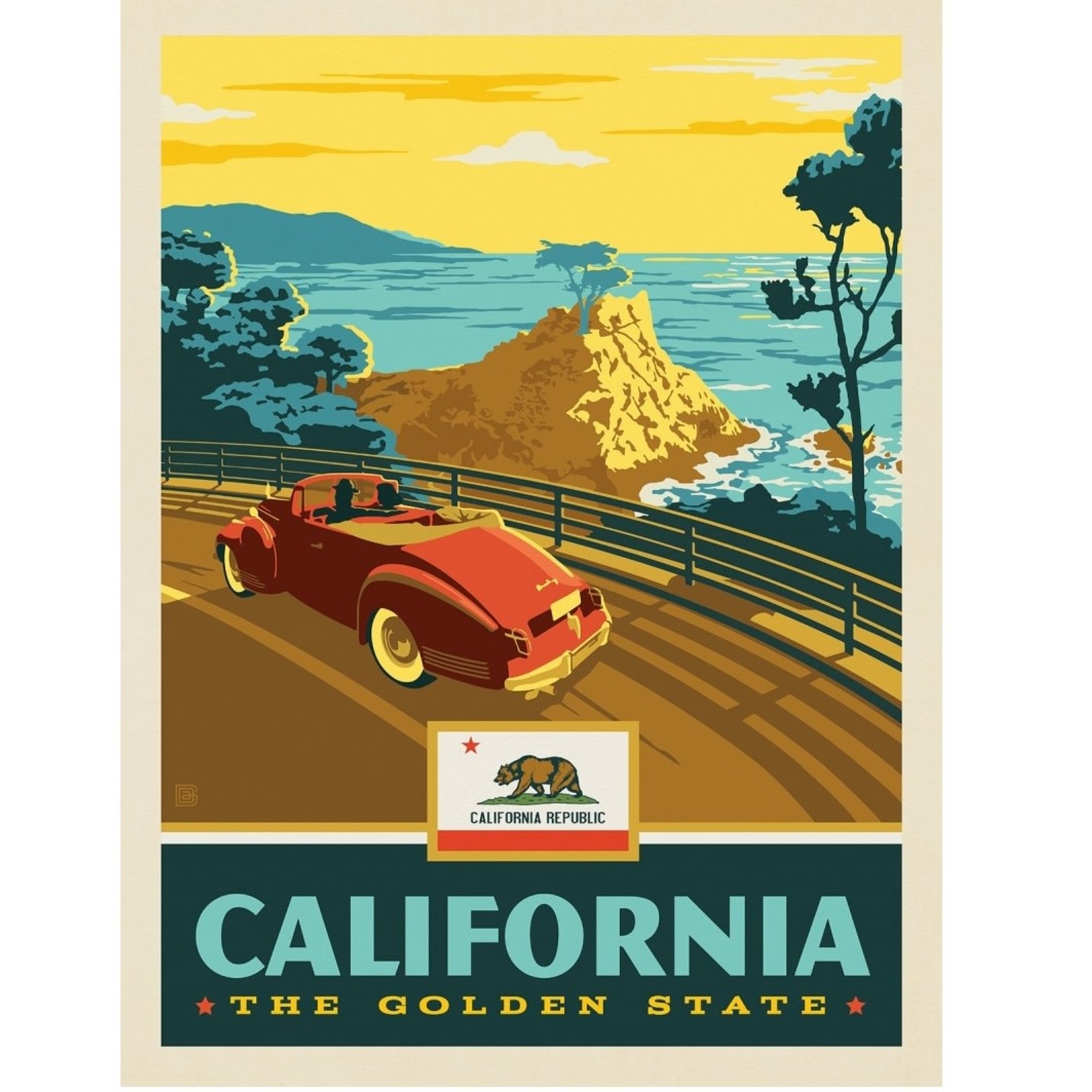 Prints California State Pride 11x14