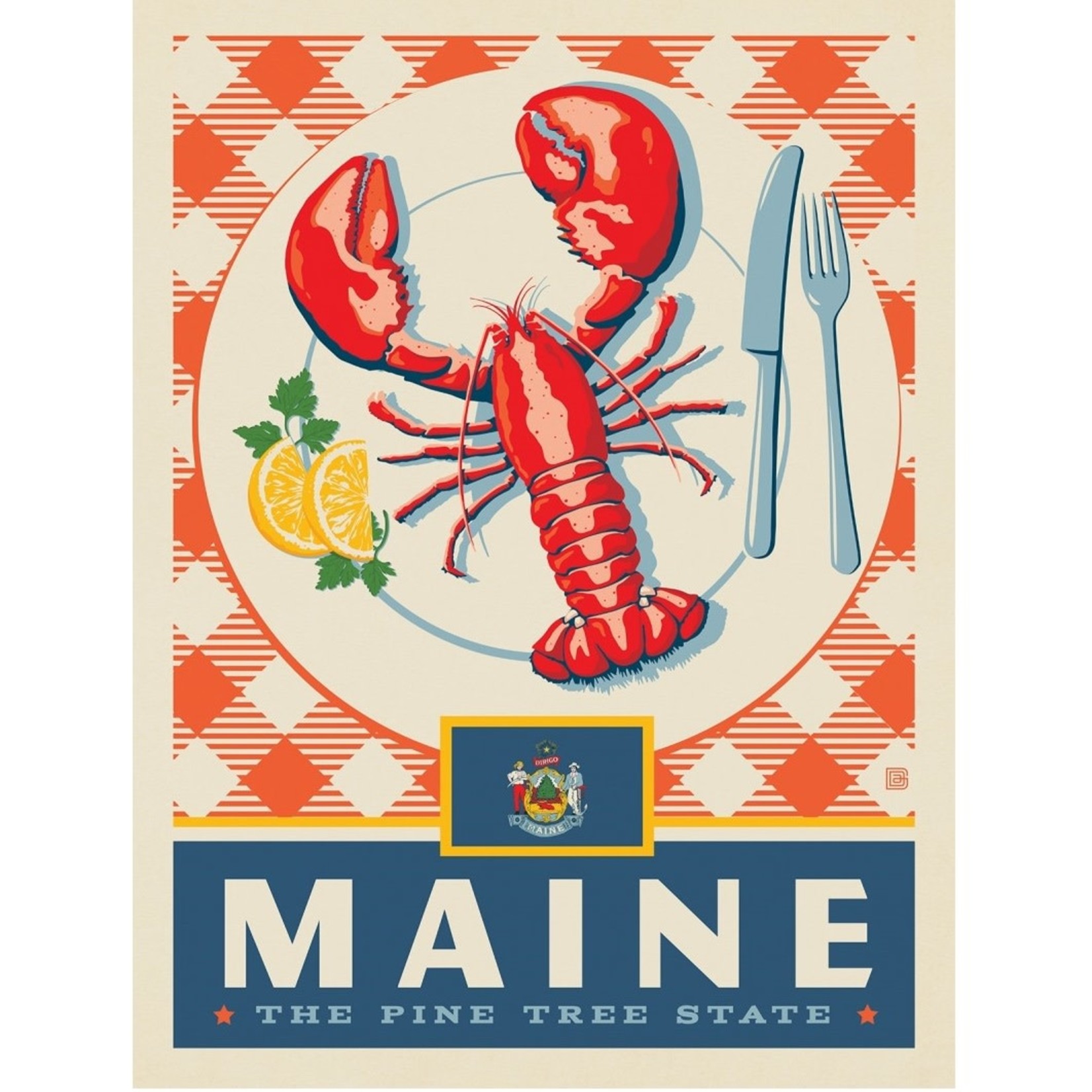 Prints Maine State Pride 11x14
