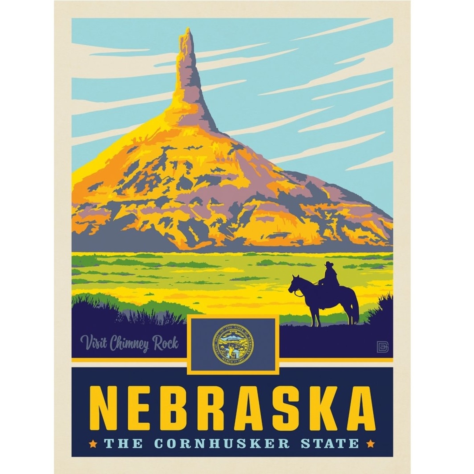Prints Nebraska State Pride 11x14