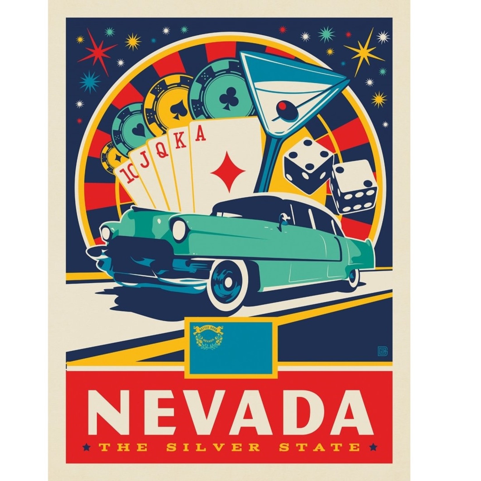 Prints Nevada State Pride 11x14