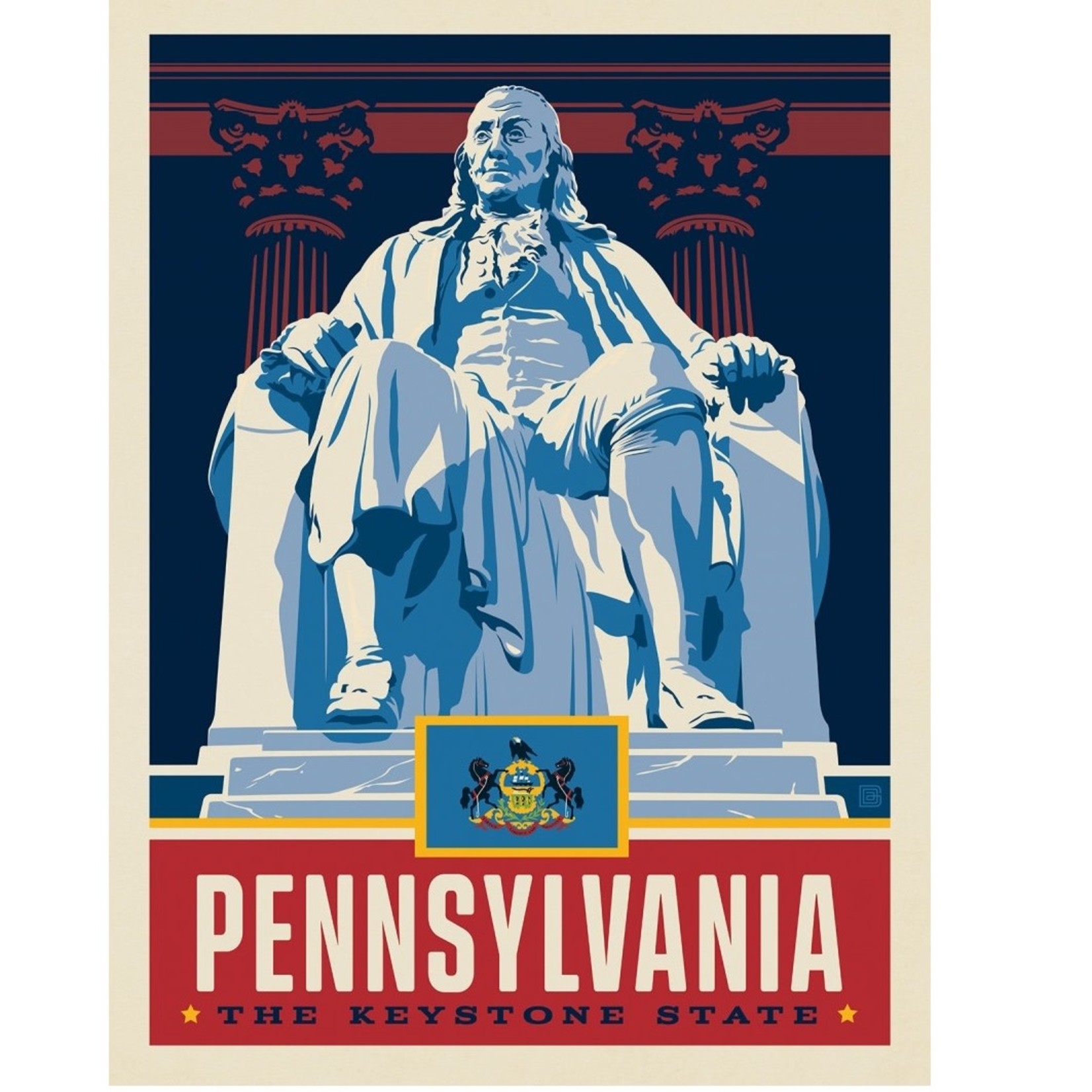 Prints Pennsylvania State Pride 11x14
