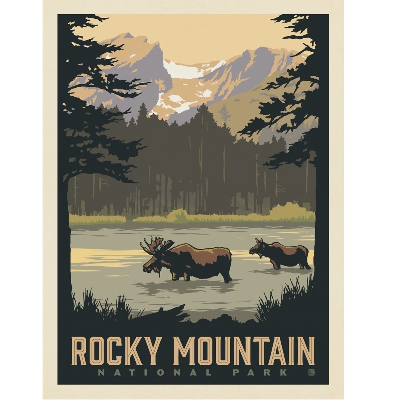 Prints Rocky Mountain Sprague Lake 18x24 FINAL SALE
