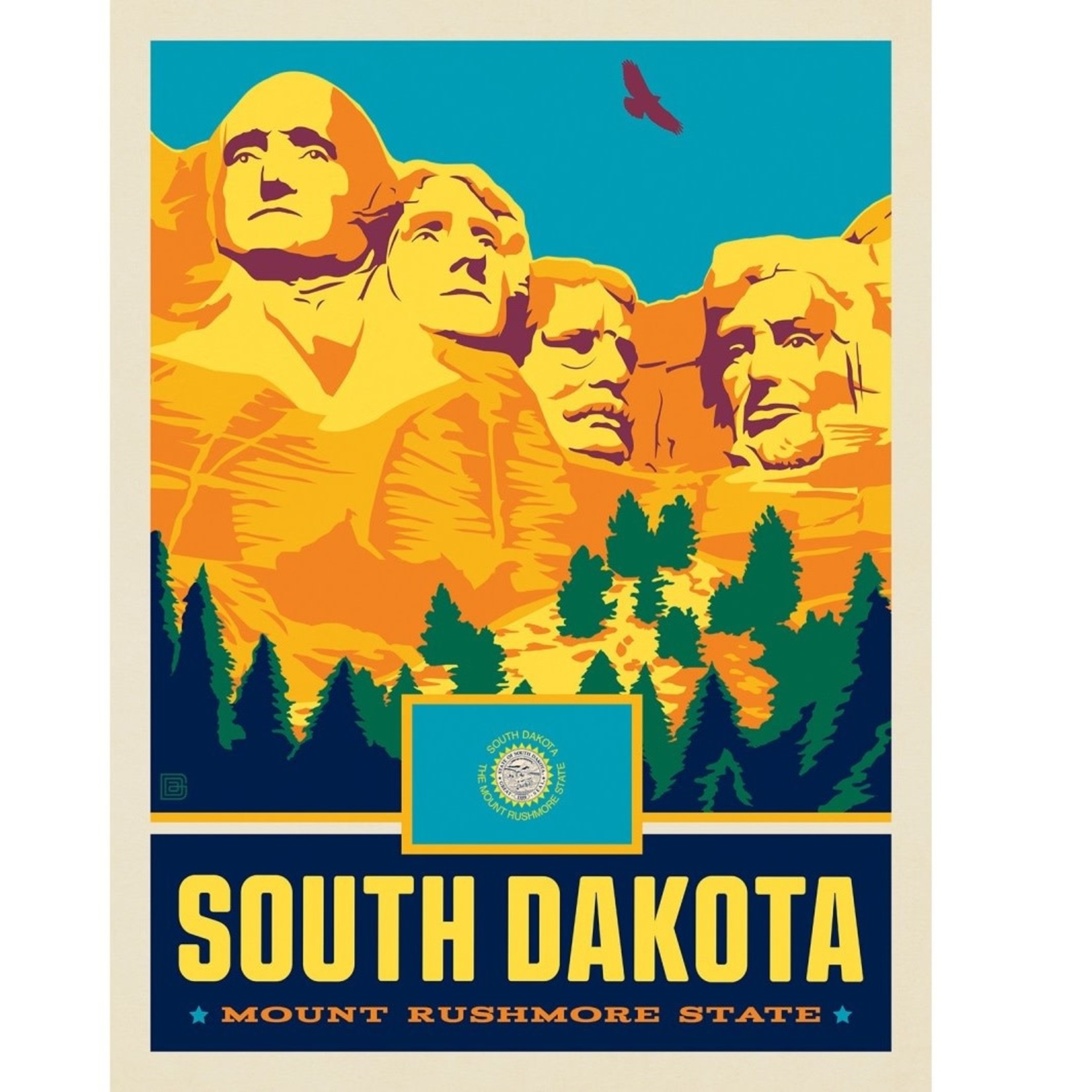 Prints South Dakota State Pride 11x14