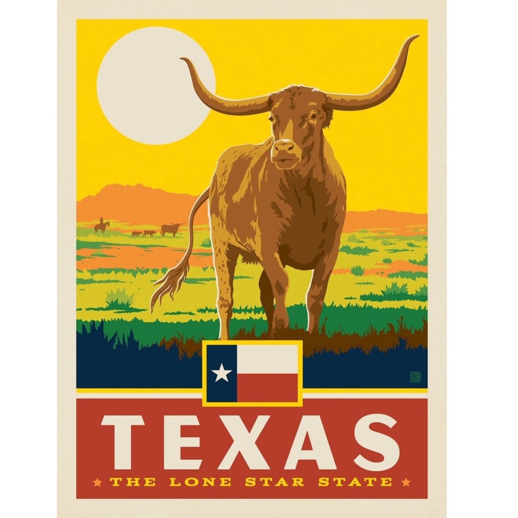 Prints Texas State Pride 11x14