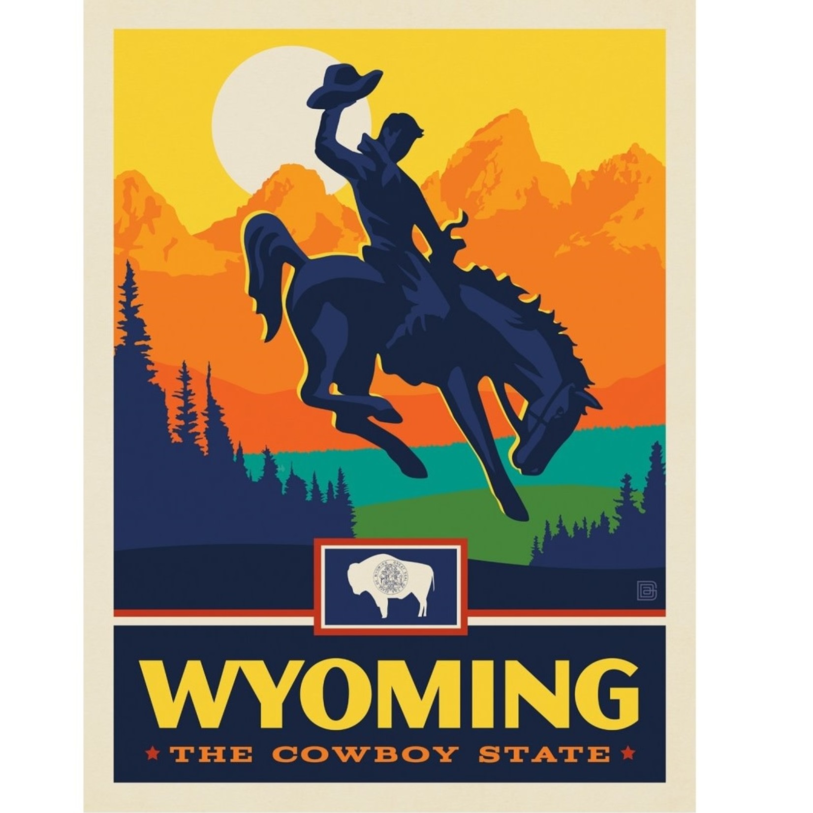 Prints Wyoming State Pride 11x14