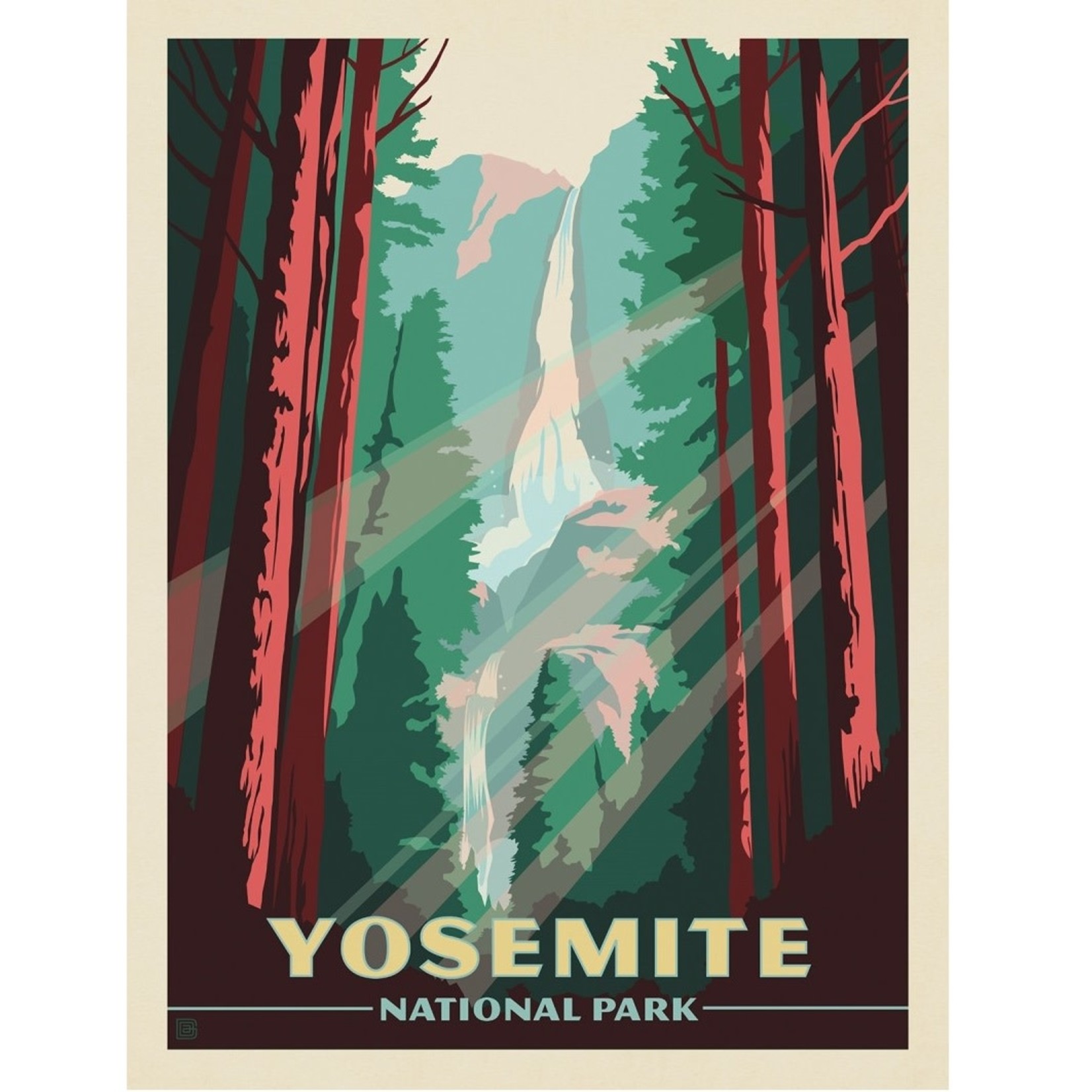 Prints Yosemite National Park Waterfall