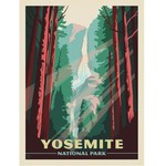 Prints Yosemite National Park Waterfall 11x14