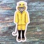 Stickers Rain Cat