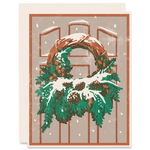 Greeting Cards - Christmas Snowy Wreath Holiday