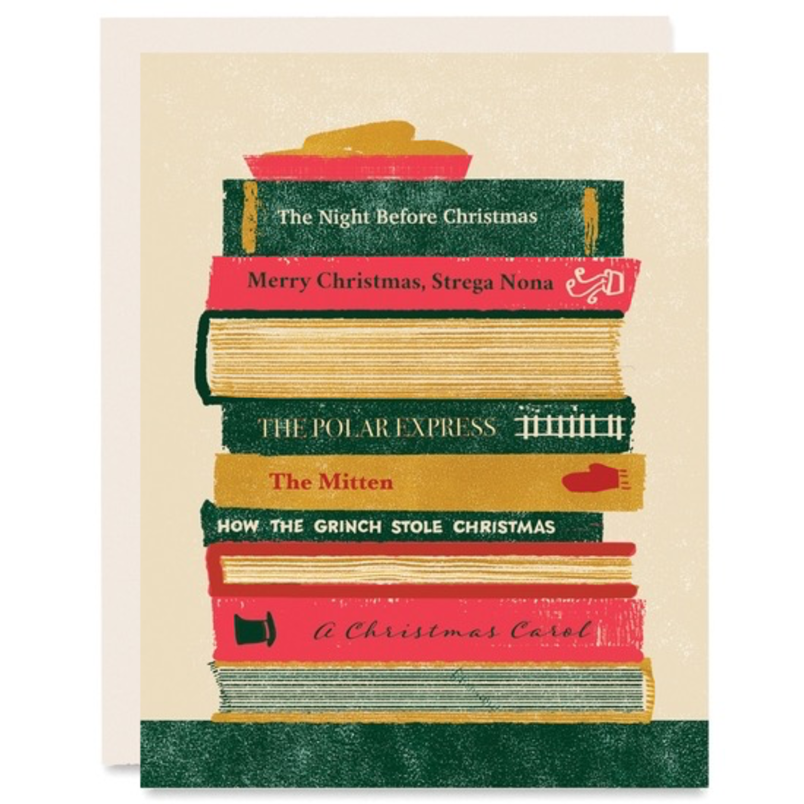 Greeting Cards - Boxed Stack Of Christmas Books Box of 6