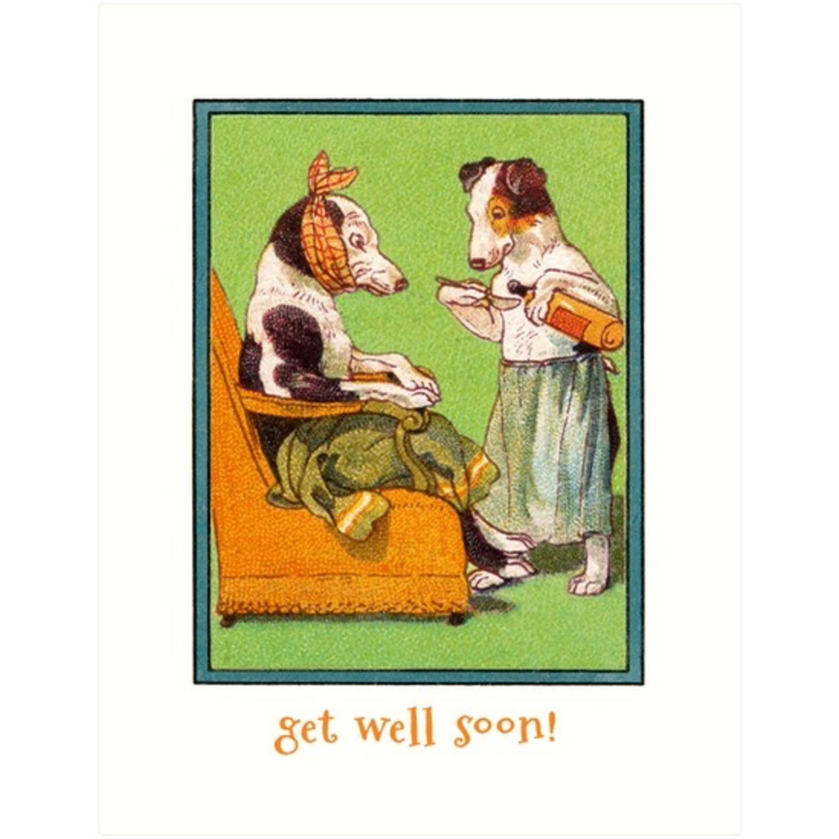Greeting Cards - Feel Better Dogs Get Well Soon