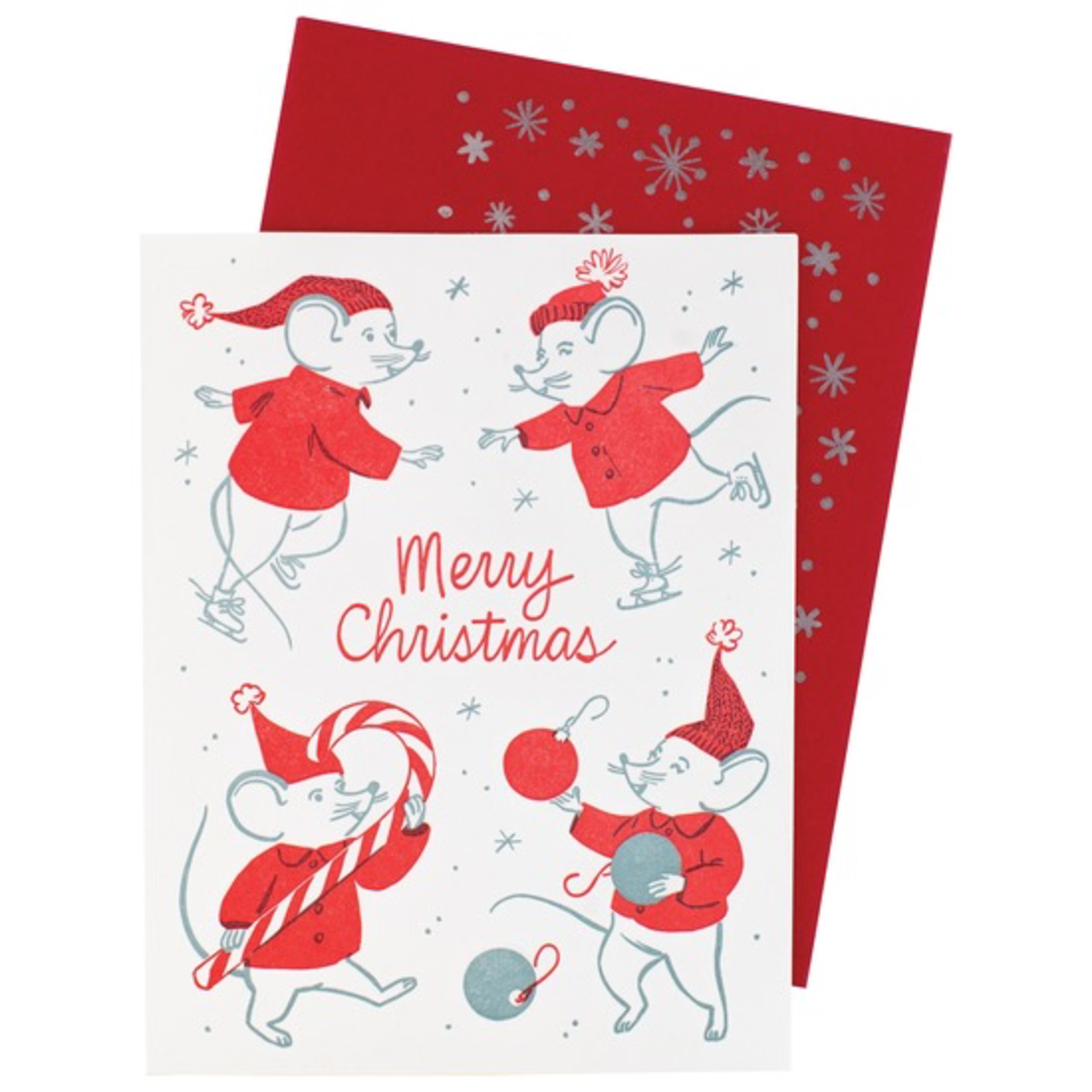 Greeting Cards - Christmas Festive Mice Christmas