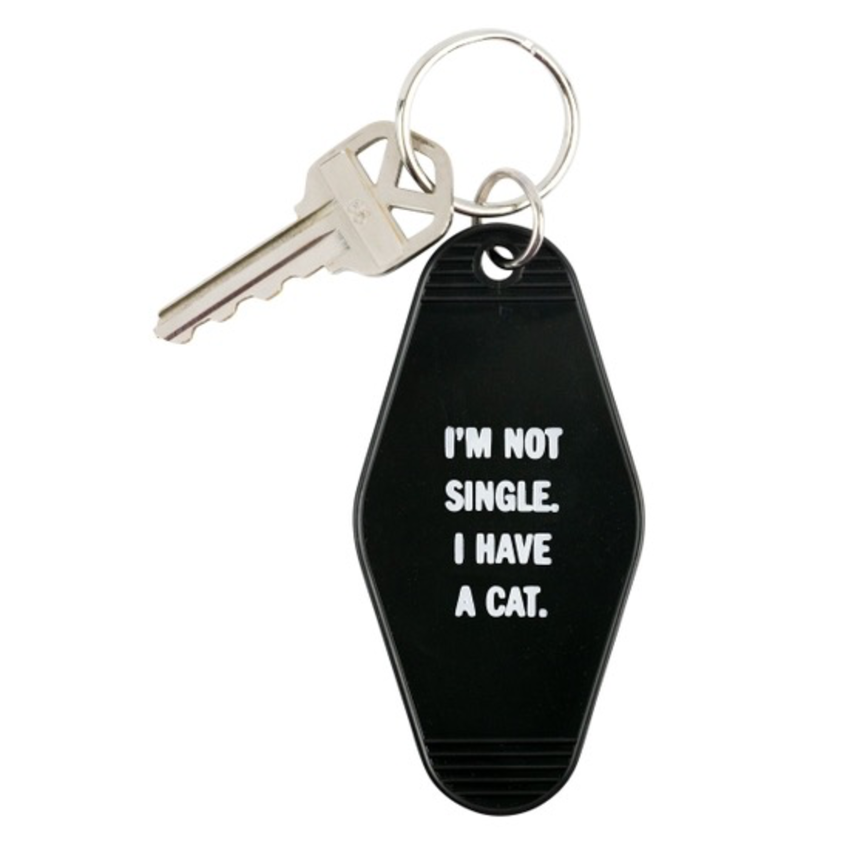 Keychains I'm Not Single Cat Keychain