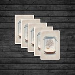 Postcards Deer Mason Jar Postcard