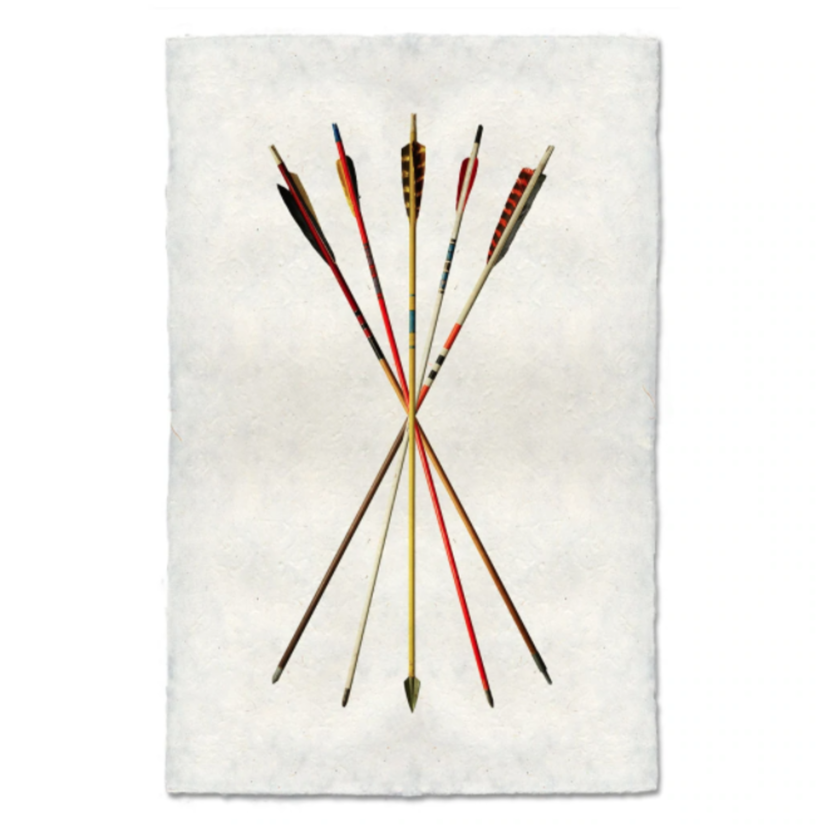 Handmade Vintage Arrows #4 Handmade Print FINAL SALE