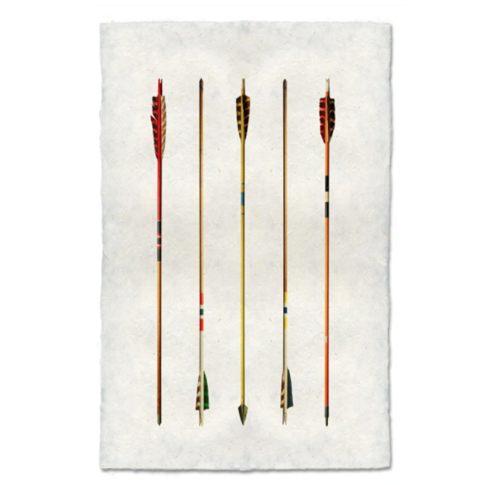 Handmade Vintage Arrows #2 Handmade Print FINAL SALE