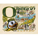 Prints U of O DUCKS Art Print 12x16