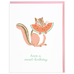 Greeting Cards - Birthday Sweet Chipmunk Birthday