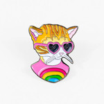 Enamel Pins Rainbow Kitten Enamel Pin