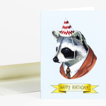 Greeting Cards - Birthday Birthday Raccoon