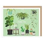 Greeting Cards Potted Houseplants Thank You