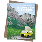 Greeting Cards - Love Happiest Camper