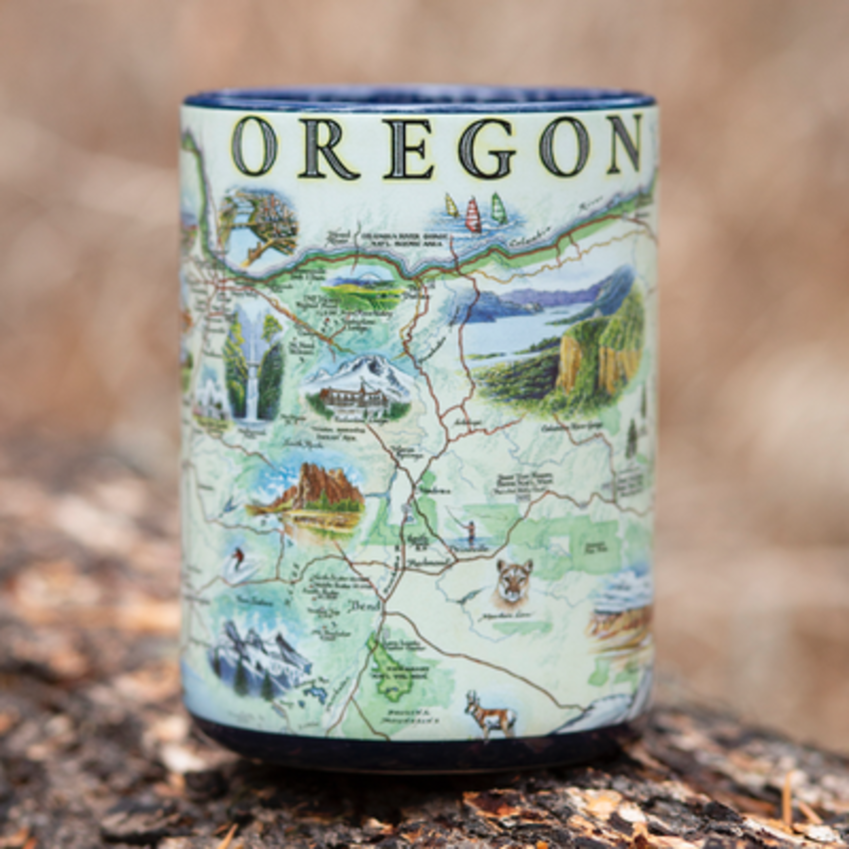 Mugs Oregon Map Mug