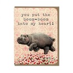 Greeting Cards - Love Boom Boom Hippo Love